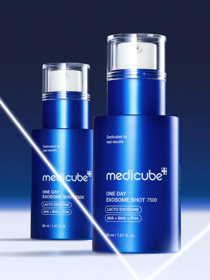 Интенсивная выравнивающая сыворотка со спикулами и экзосомами Medicube One Day Exosome Shot Pore Serum 7500