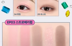 Компактная палетка теней в формате брелка fwee Pocket Eye Palette EP03 Strawberry Whip