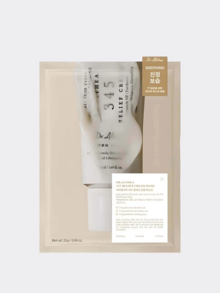 Восстанавливающая тканевая маска для лица с ПДРН Dr.Althea 345 Relief Cream Mask