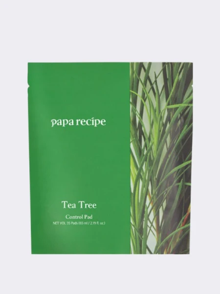 Успокаивающие тонер-пэды для лица с экстрактом чайного дерева Papa Recipe Tea Tree Control Pad Refill Успокаивающие тонер-пэды для лица с экстрактом чайного дерева Papa Recipe Tea Tree Control Pad Refill