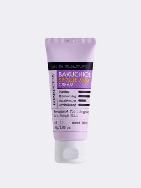 Интенсивный обновляющий крем для лица с бакучиолом и спикулами Derma Factory Bakuchiol Spicule MAX Cream Интенсивный обновляющий крем для лица с бакучиолом и спикулами Derma Factory Bakuchiol Spicule MAX Cream