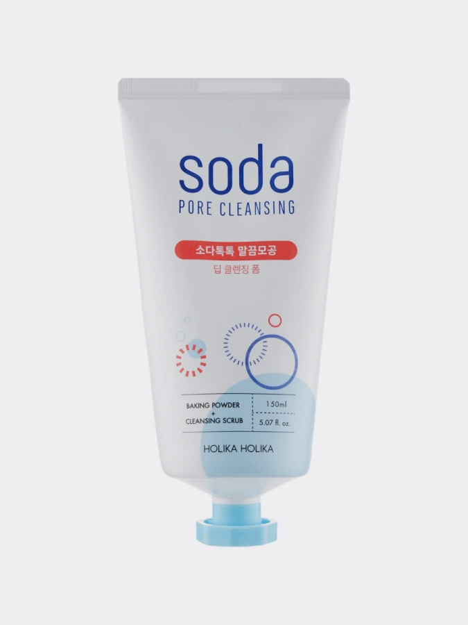 Глубоко очищающая пенка для умывания с содой Holika Holika Soda Tok Tok Clean Pore Deep Cleansing Foam