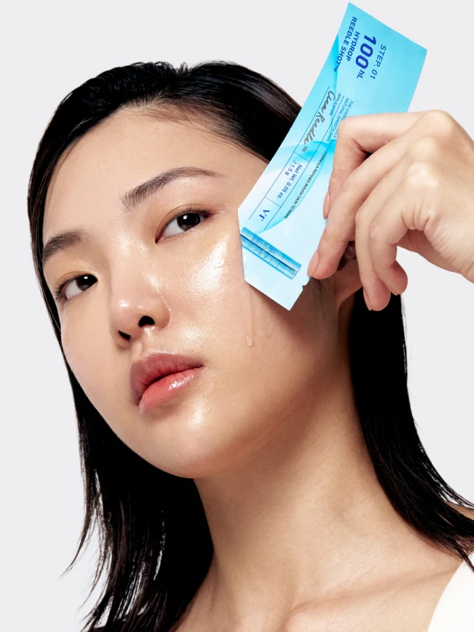 Увлажняющая маска-бустер со спикулами и гиалуроновой кислотой VT Hydrop Reedle Shot 100hL 2-Step Hydrogel Mask