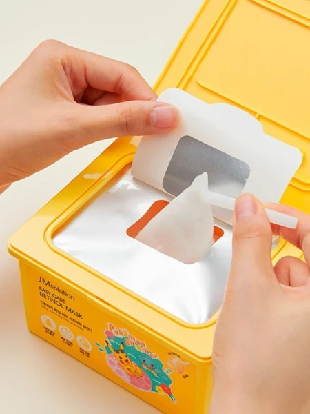 Набор обновляющих тканевых масок с ретинолом JMSolution Easy Care Retinol Mask Pokemon Summer