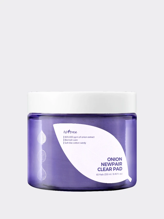 Противовоспалительные тонер-пэды с экстрактом красного лука IsNtree Onion Newpair Clear Pad