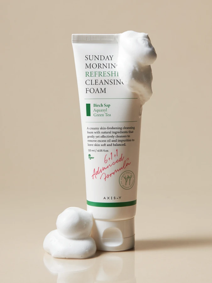 Увлажняющая пенка для умывания AXIS-Y Sunday Morning Refreshing Cleansing Foam