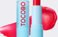 Увлажняющий оттеночный бальзам для губ в вишнёвом оттенке TOCOBO Glass Tinted Lip Balm 011 Flush Cherry