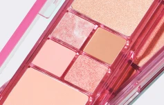 Палетка для глаз и лица AMUSE Vegan Face All Palette 02 Peach Glow