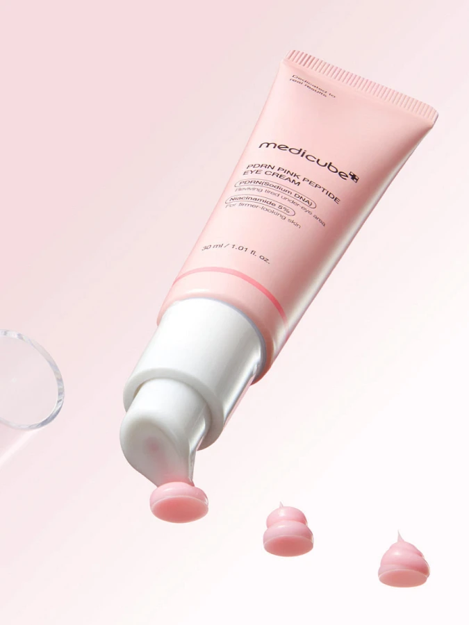 Восстанавливающий крем для век с пептидами и ПДРН Medicube PDRN Pink Peptide Eye Cream