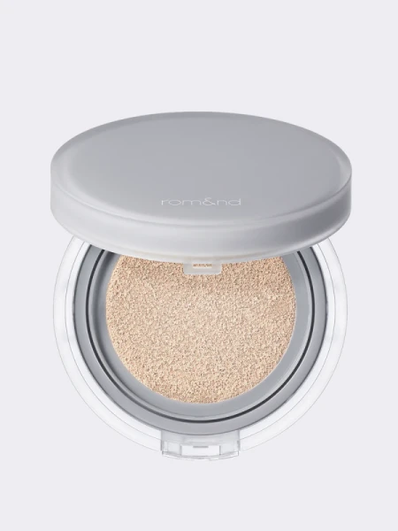 Тональный кушон с матовым финишем в светлом оттенке rom&nd Nu Zero Cushion 01 Porcelain 17 SPF24 PA++ Тональный кушон с матовым финишем в светлом оттенке rom&nd Nu Zero Cushion 01 Porcelain 17 SPF24 PA++
