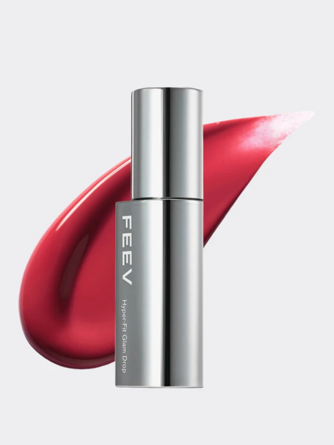 Глянцевый блеск-пигмент для губ FEEV Hyper-fit Glam Drop Rose Water
