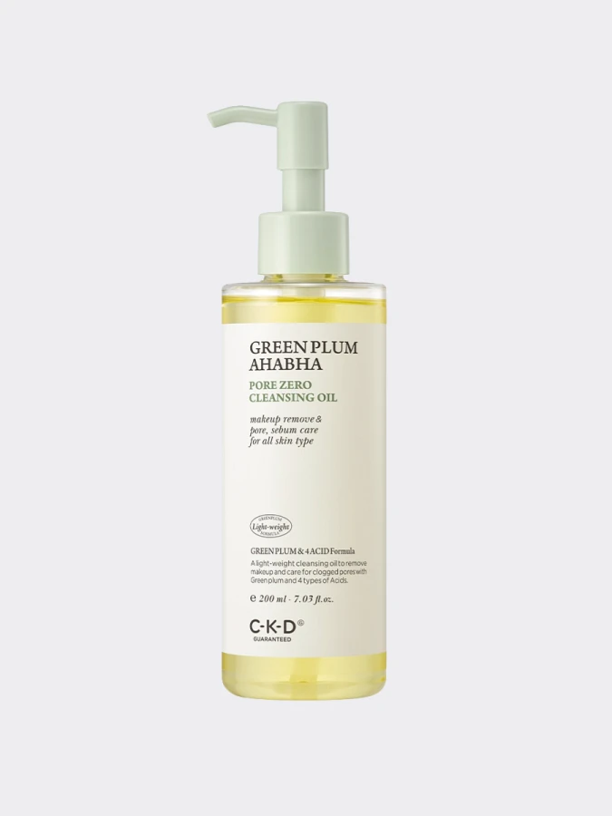 Очищающее гидрофильное масло с экстрактом зелёный сливы CKD Greenplum AHA BHA Pore Cleansing Oil