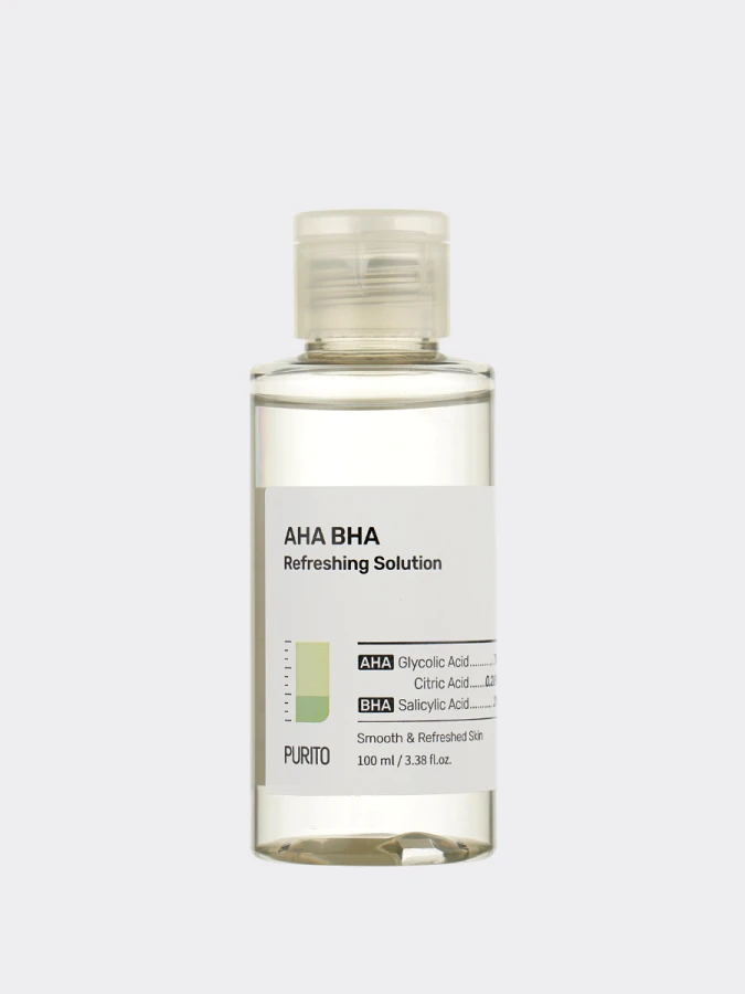 Освежающий тонер с AHA и BHA кислотами PURITO AHA BHA Refreshing Solution