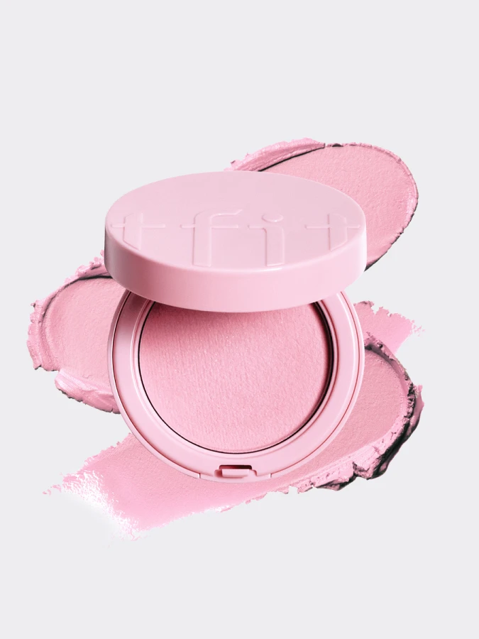 Румяна в светло-розовом оттенке TFIT Fluffy Velvet Cushion Blush P01 Milky Pink
