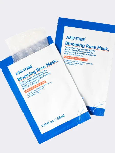 Интенсивная увлажняющая тканевая маска для лица с экстрактом розы ASIS-TOBE Blooming Rose Mask Интенсивная увлажняющая тканевая маска для лица с экстрактом розы ASIS-TOBE Blooming Rose Mask