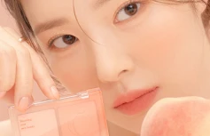 Палетка спрессованных румян в персиковых оттенках Dasique Blending Mood Cheek #03 Peach Blending