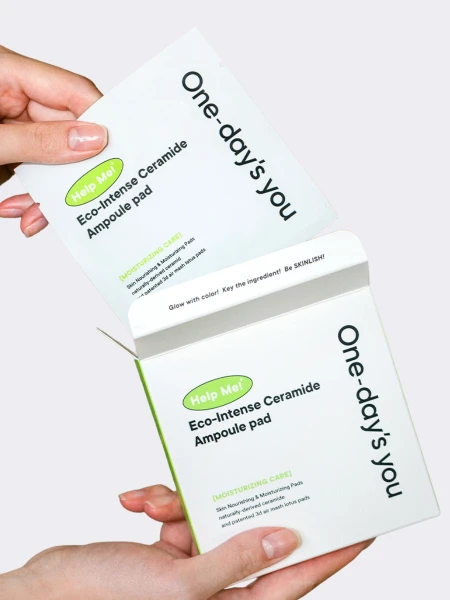 Укрепляющие ампульные тонер-пэды с керамидами TRAVEL One-Day's You Help Me Eco-Intense Ceramide Ampoule Pad Укрепляющие ампульные тонер-пэды с керамидами TRAVEL One-Day's You Help Me Eco-Intense Ceramide Ampoule Pad