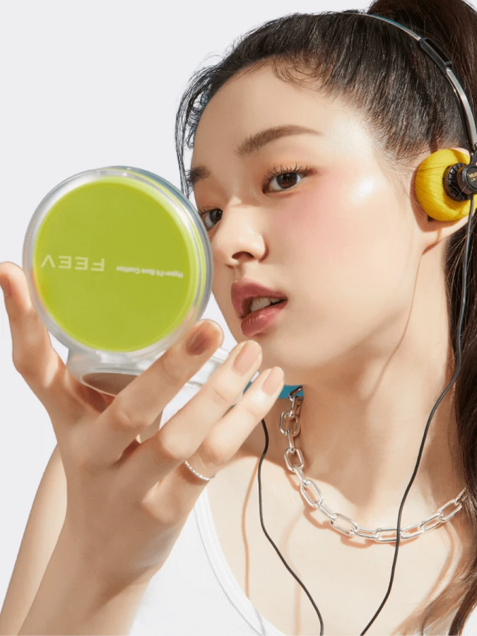 Набор: Лёгкий тональный кушон + рефил FEEV Hyper-Fit Bare Cushion 01 Fair Dew Set