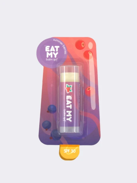 Солнцезащитный бальзам для губ с ароматом летних ягод EAT MY Lip Balm SPF 30 Summer Berries