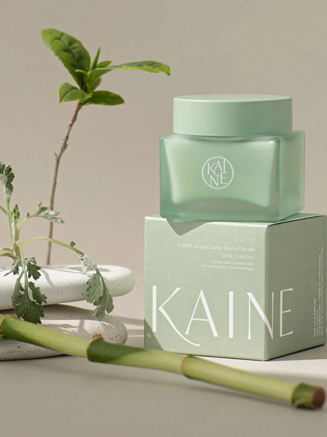 Успокаивающий гель-крем для лица с растительными экстрактами KAINE Green Calm Aqua Cream
