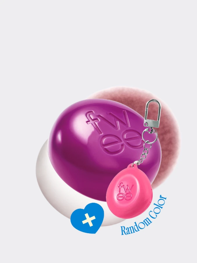 Набор: оттеночное суфле + брелок fwee Lip&Cheek Blurry Pudding Pot Keyring Set MV04 Slayyy