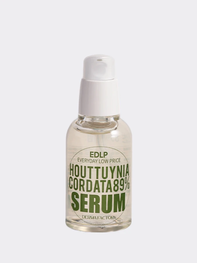 Успокаивающая сыворотка для лица с экстрактом хауттюйнии Derma Factory Houttuynia Cordata 89% Serum