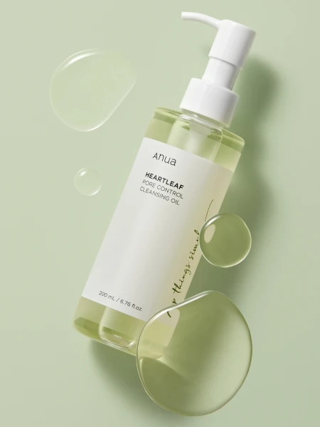Очищающее гидрофильное масло с экстрактом хауттюйнии ANUA Heartleaf Pore Control Cleansing Oil Очищающее гидрофильное масло с экстрактом хауттюйнии ANUA Heartleaf Pore Control Cleansing Oil