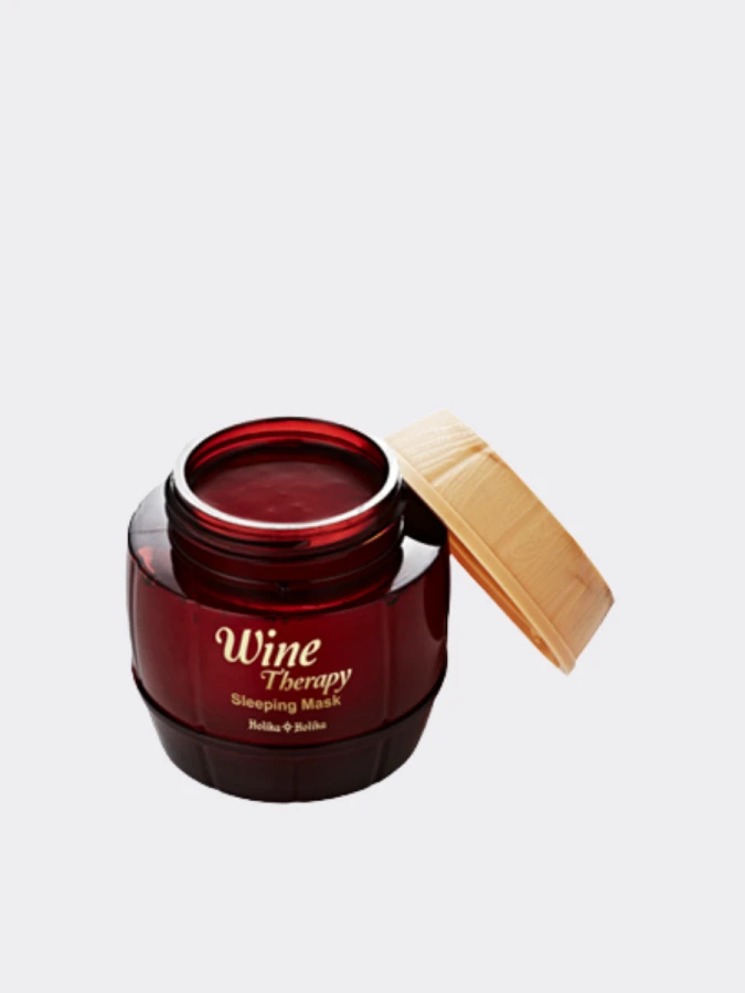 Подтягивающая ночная винная маска-желе с красным вином Holika Holika Wine Therapy Sleeping Mask Red Wine