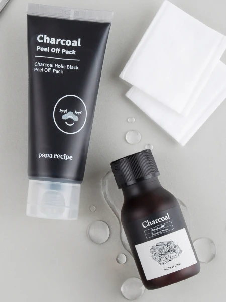 Очищающая маска-плёнка с древесным углём Papa Recipe Charcoal Holic Black Peel Off Pack