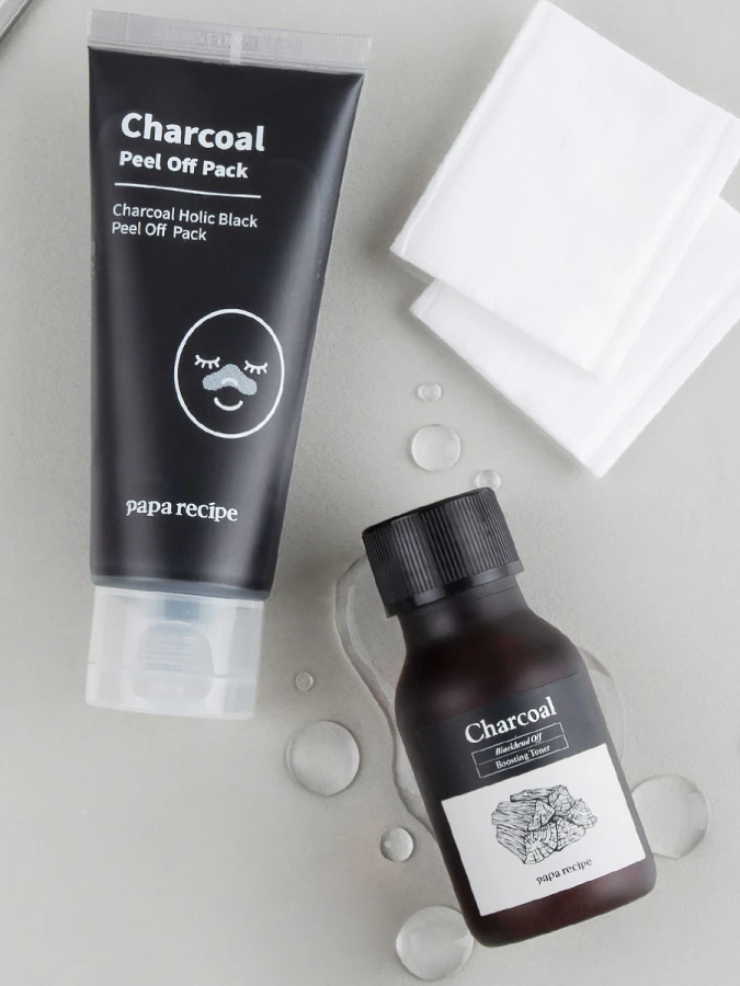 Очищающая маска-плёнка с древесным углём Papa Recipe Charcoal Holic Black Peel Off Pack