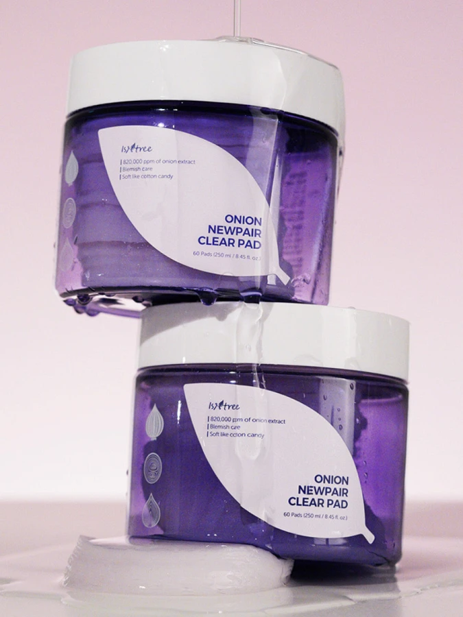 Противовоспалительные тонер-пэды с экстрактом красного лука IsNtree Onion Newpair Clear Pad