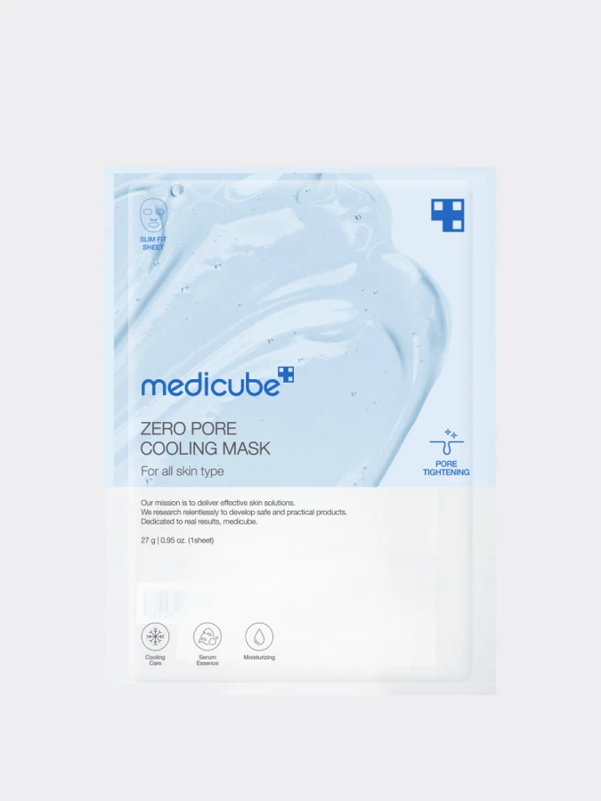 Освежающая тканевая маска для сужения пор Medicube Zero Pore Cooling Mask