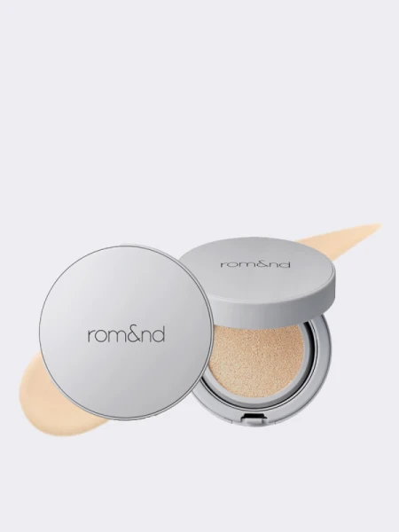 Тональный кушон с нейтральным финишем в бежевом оттенке rom&nd Zero Cushion 03 Beige 23 SPF20 PA++ Тональный кушон с нейтральным финишем в бежевом оттенке rom&nd Zero Cushion 03 Beige 23 SPF20 PA++