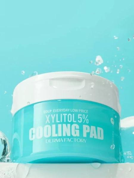 Охлаждающие тонер-диски с ксилитолом Derma Factory Xylitol 5% Cooling Pad