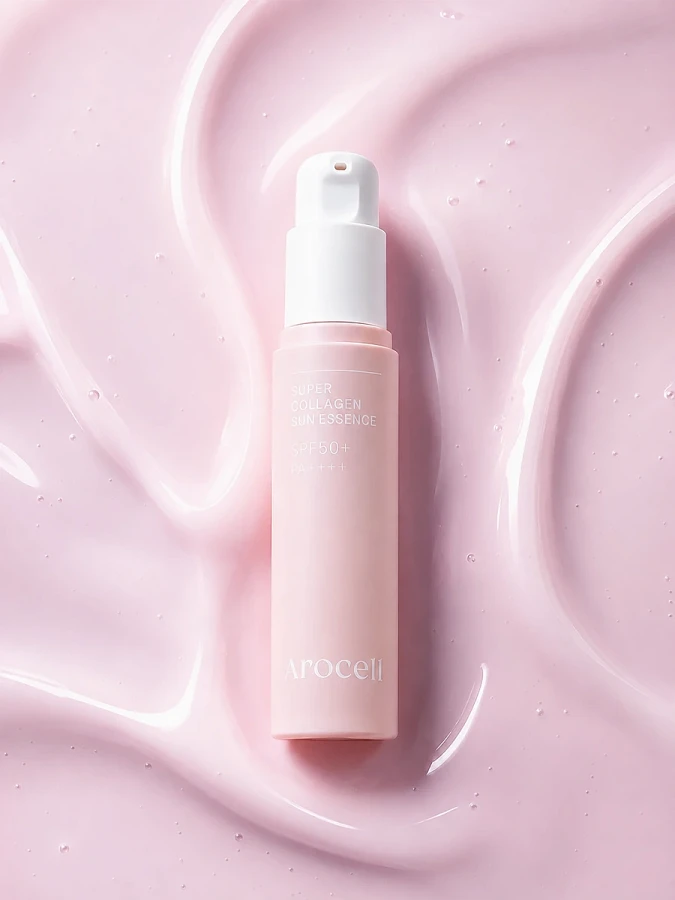 Лёгкая солнцезащитная эссенция с коллагеном Arocell Super Collagen Sun Essence