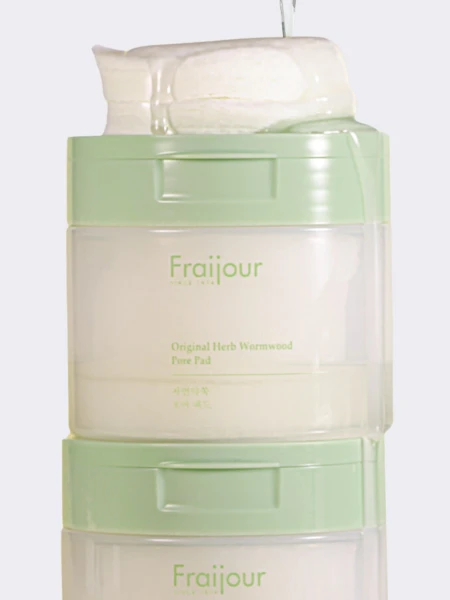 Тонизирующие пэды для лица с растительными экстрактами Fraijour Original Herb Wormwood Pore Pad Тонизирующие пэды для лица с растительными экстрактами Fraijour Original Herb Wormwood Pore Pad