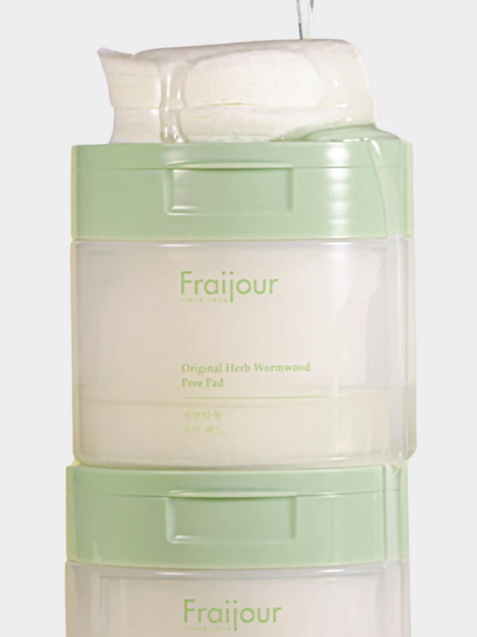 Тонизирующие диски для лица с растительными экстрактами Fraijour Original Herb Wormwood Pore Pad