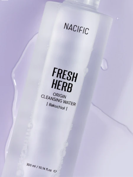 Очищающая вода для снятия макияжа с бакучиолом Nacific Fresh Herb Origin Cleansing Water Bakuchiol Очищающая вода для снятия макияжа с бакучиолом Nacific Fresh Herb Origin Cleansing Water Bakuchiol