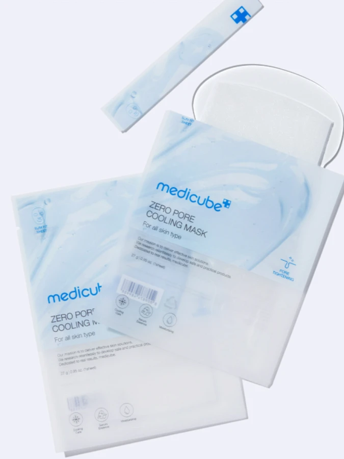 Освежающая тканевая маска для сужения пор Medicube Zero Pore Cooling Mask