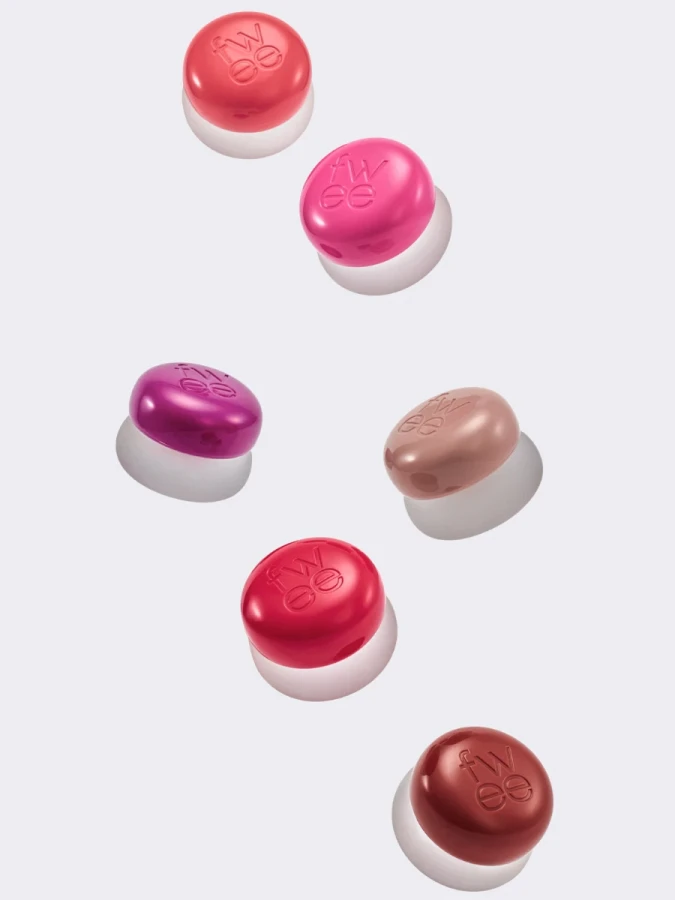 Набор: оттеночное суфле + брелок fwee Lip&Cheek Blurry Pudding Pot Keyring Set RS05 Film