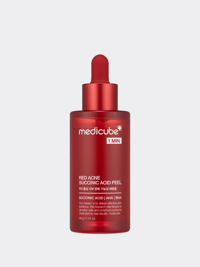 Смываемый противовоспалительный пилинг с янтарной кислотой Medicube Red Acne Succinic Acid Peel