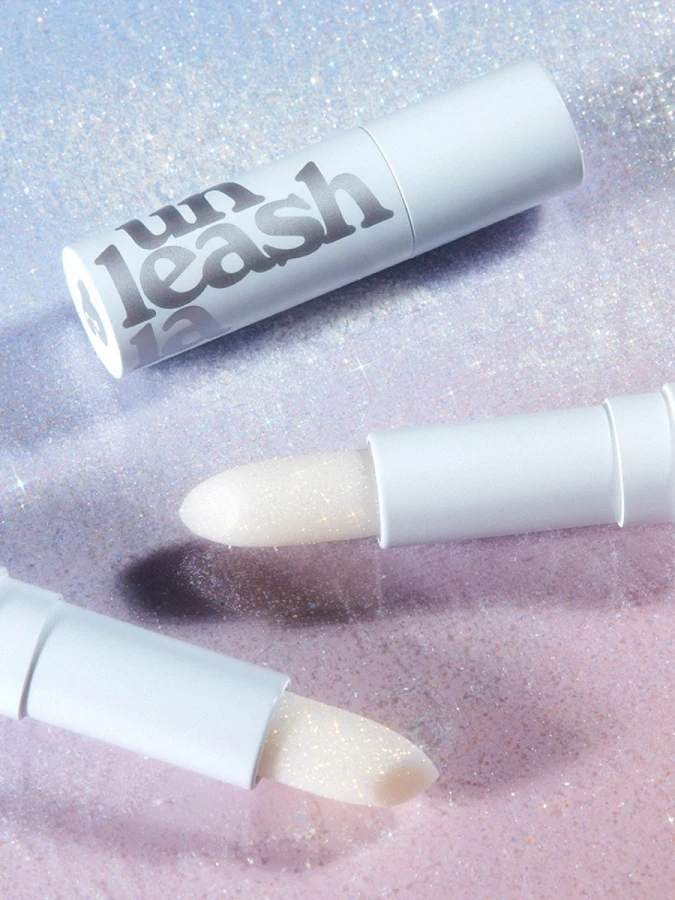 Увлажняющий бальзам для губ с блёстками UNLEASHIA Glacier Vegan Lip Balm No.1 Snow Frost