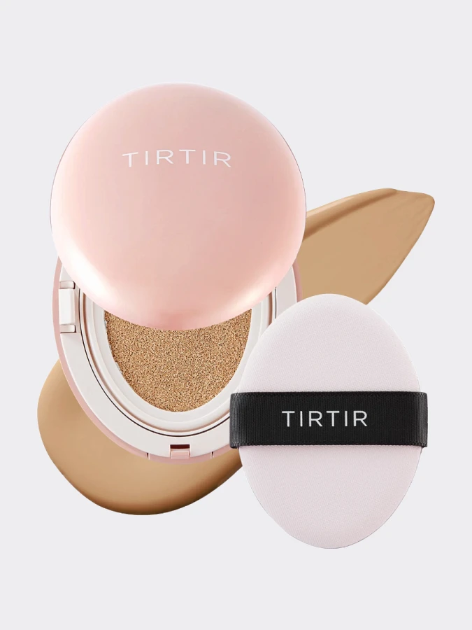 Тональный кушон со стойким матовым финишем TIRTIR Mask Fit All-Cover Cushion 27N Camel