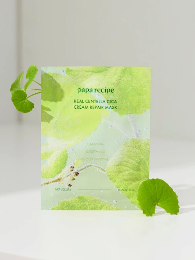 Восстанавливающая тканевая маска с экстрактом центеллы Papa Recipe Real Centella Cica Cream Repair Mask