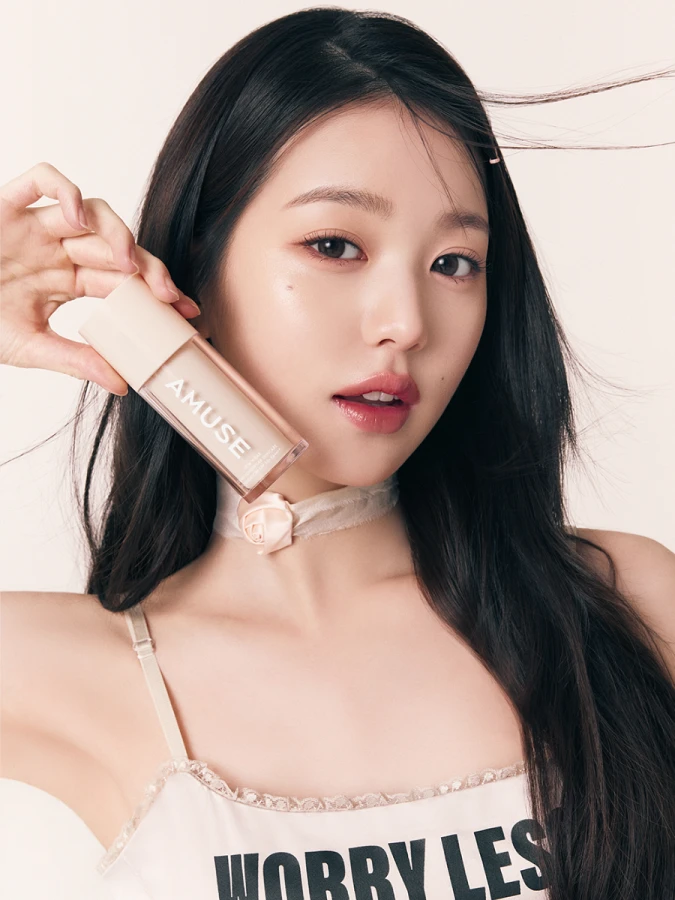 Тональная основа с сияющим финишем AMUSE Dew Wear Foundation SPF 50+ PA++++ 01 Pure