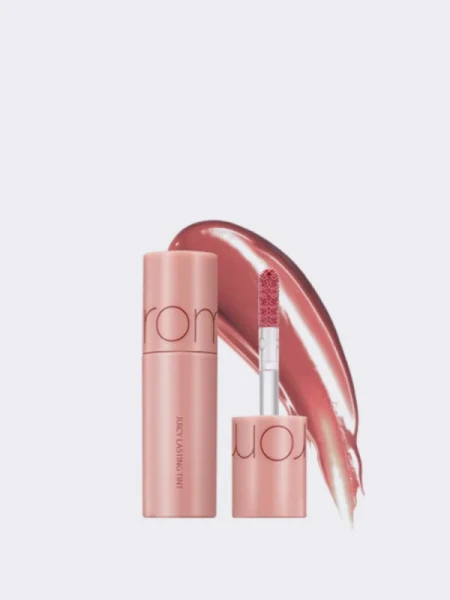 МИНИ Сочный глянцевый тинт для губ в орехово-розовом оттенке rom&nd Juicy Lasting Tint 30 Cashew Nut Rose