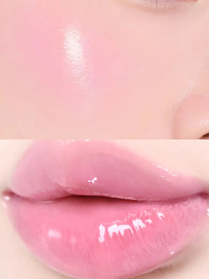 Набор: Оттеночное желе для губ и щёк + брелок fwee Lip&Cheek Glowy Jelly Pot JN02 Milky Keyring Set