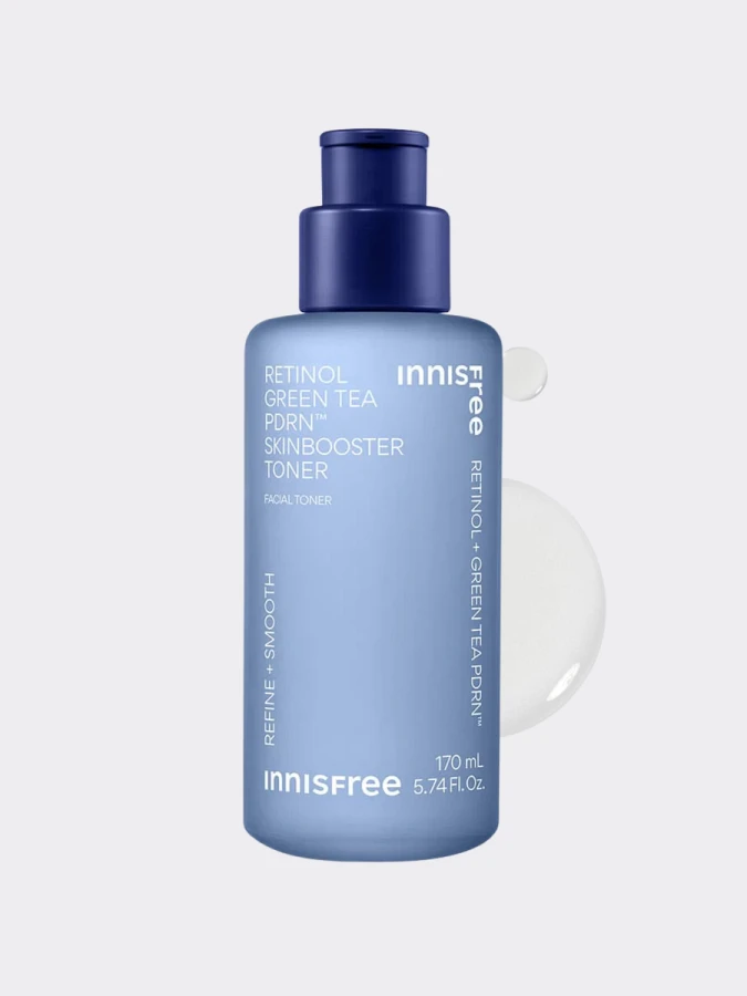 Укрепляющий тонер-бустер с ретинолом и ПДРН innisfree Retinol Green Tea Pdrn Toner