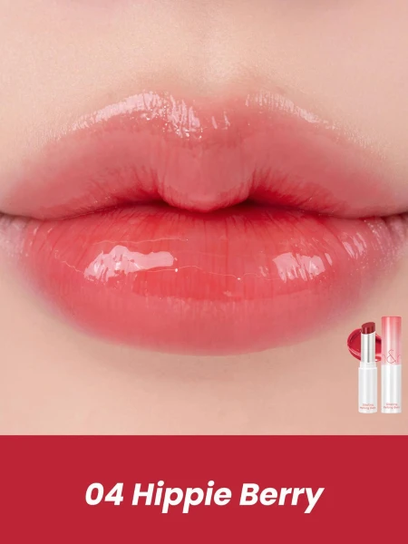 Оттеночный бальзам для губ в ягодном оттенке rom&nd Glasting Melting Balm 04 Hipie Berry