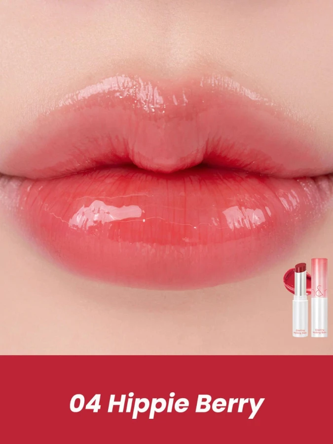 Оттеночный бальзам для губ в ягодном оттенке rom&nd Glasting Melting Balm 04 Hipie Berry
